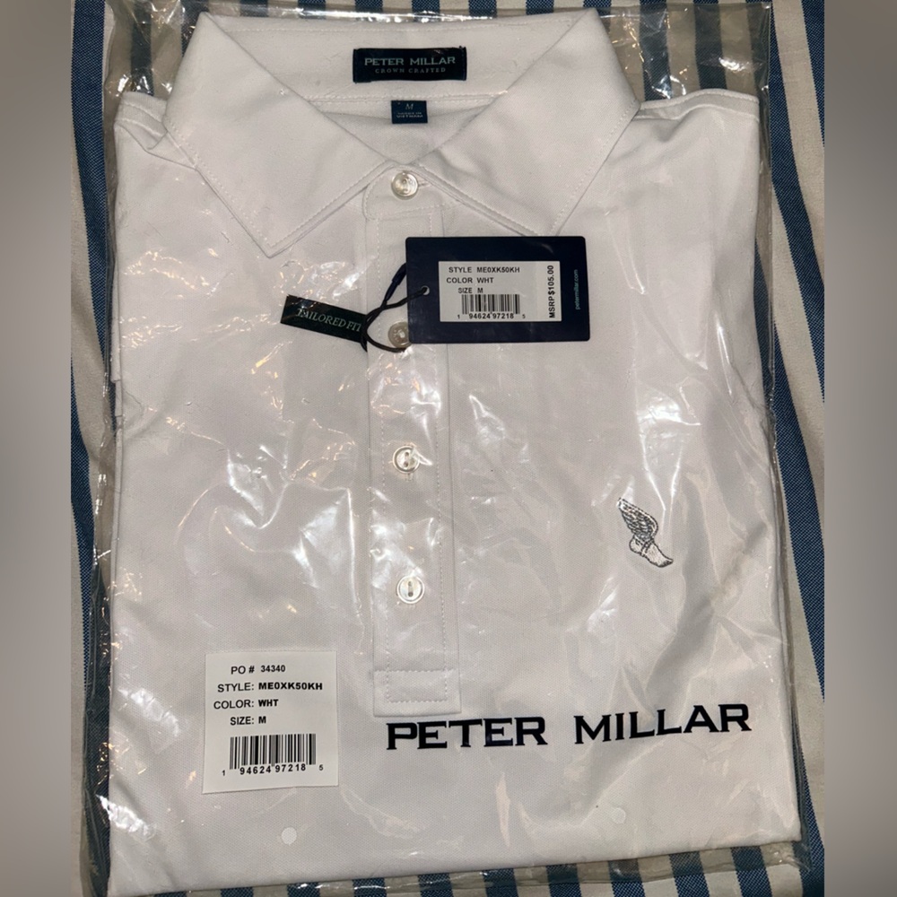 Peter Millar Classic White Polo Shirt